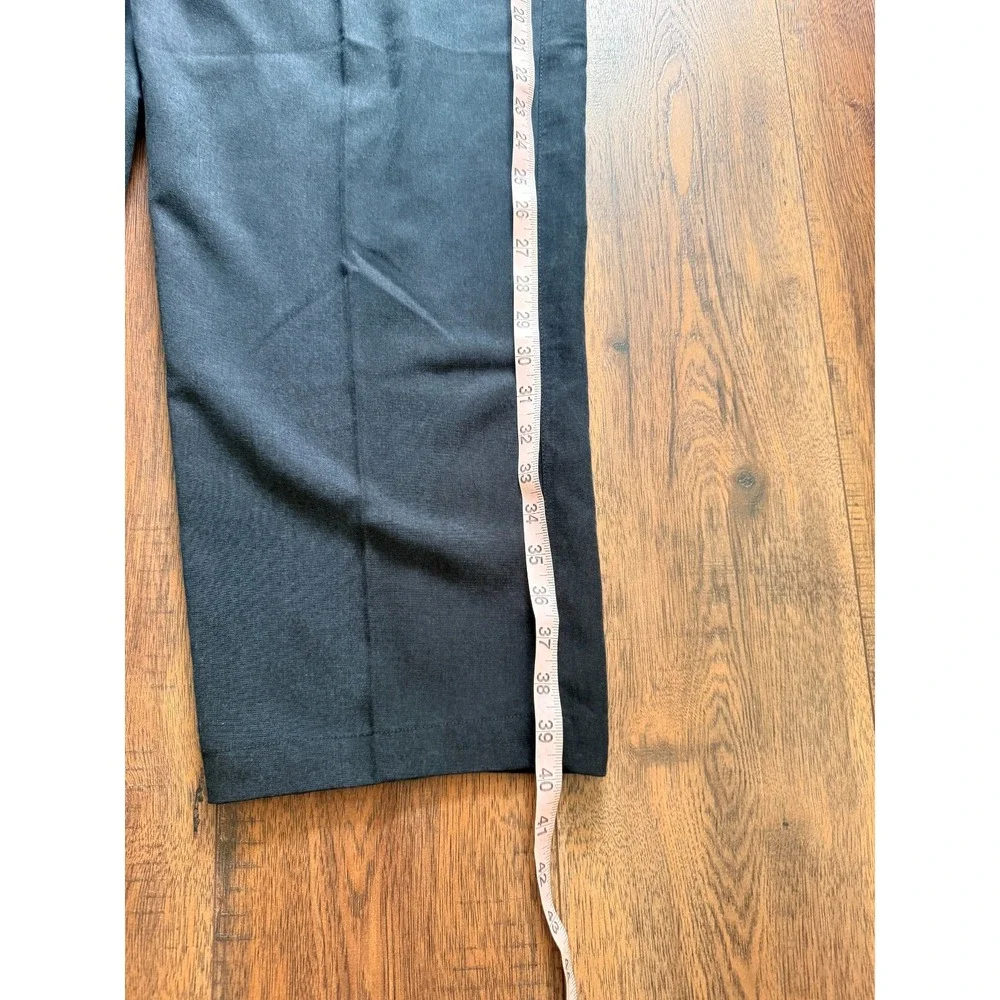 Vintage Tommy Bahama Relax Pants Mens 34x27 Black Pleated 100% Tencel Trousers - Picture 7 of 8